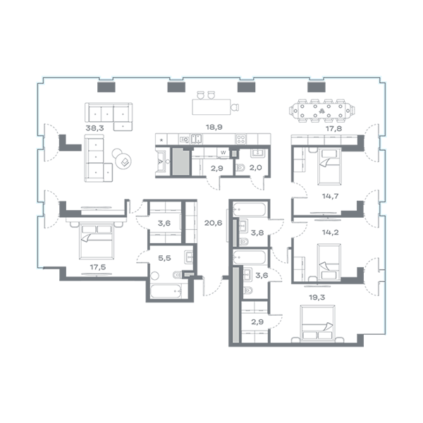 ЖК «Дом горизонтов», Москва | Жилой комплекс «Дом горизонтов» в Крылатском, Touch